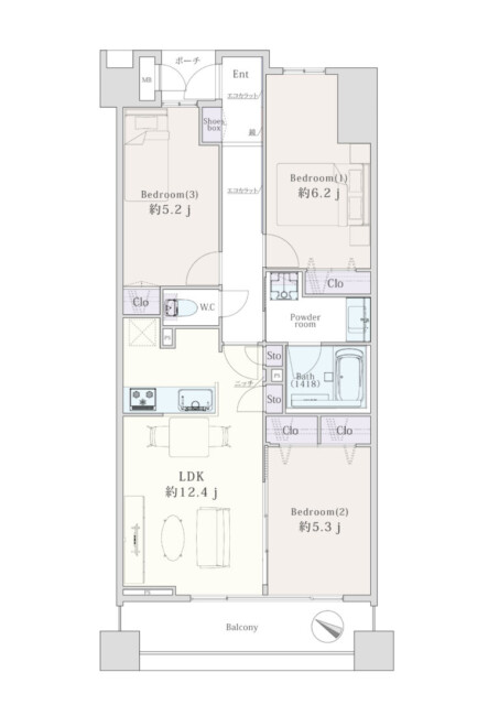 マイキャッスル高井戸　間取り図
