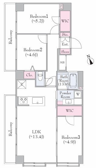 セブンスターマンション大森　間取り図