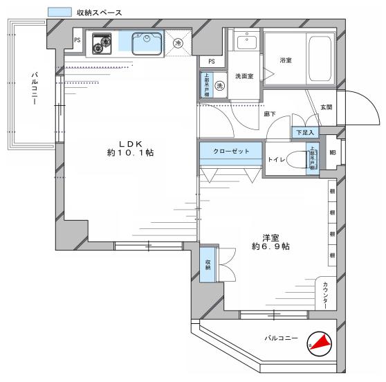 クレイシア北千束　間取り