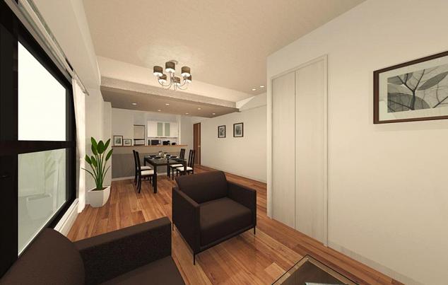 サンビューハイツ駒込　ＬＤＫ完成イメージ