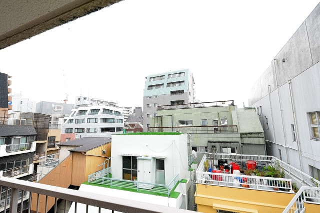 江戸川橋ダイヤハイツ　南側バルコニー眺望