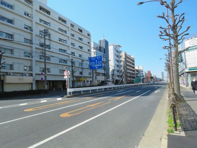 自由ヶ丘フラワーマンション　前面道路