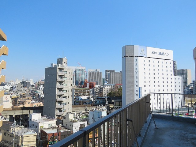 シャンボール南品川　ルーフバルコニー眺望