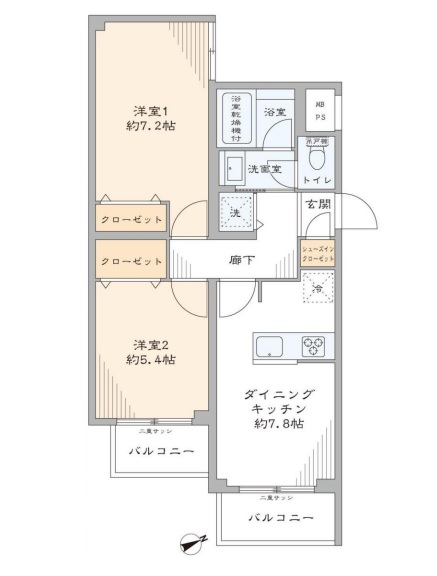 サンコート西荻窪　間取り図