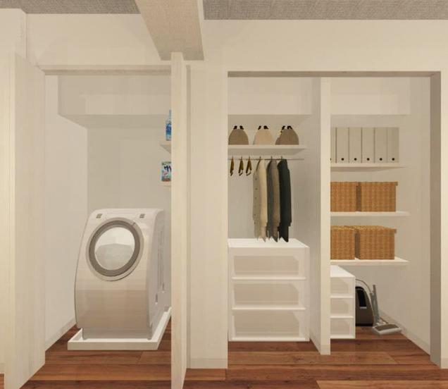 青葉台フラワーマンション　収納完成イメージ