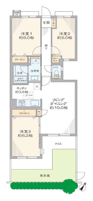 ガーデンホーム落合ヒルズ 間取り図
