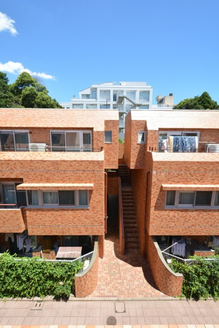 三田ダイヤモンドパレスA棟 北側バルコニー