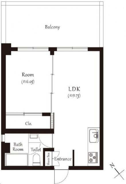 祐天寺ニュースカイマンション　間取り