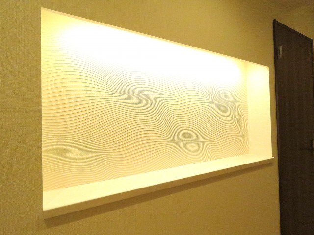 洗足ミナミプラザ　廊下のニッチ