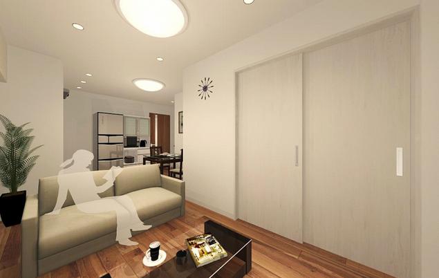 日興児玉パレス南青山　LDK完成イメージ