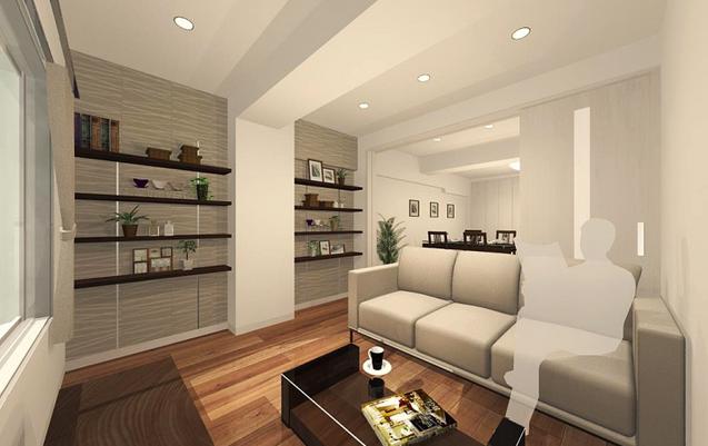 ハイネス哲学堂　LDK完成イメージ