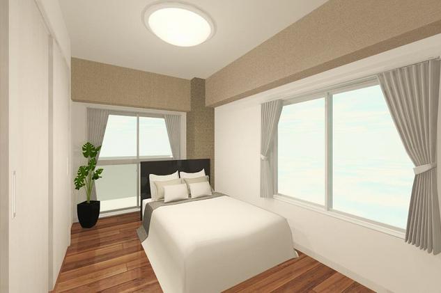 松濤マンション　洋室完成イメージ
