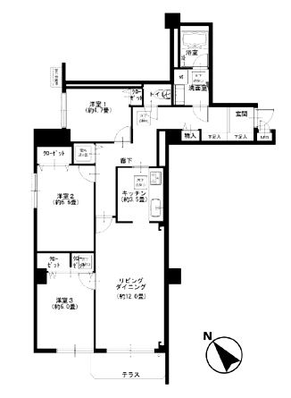 グランドメゾン目黒　間取り