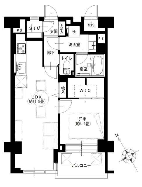 ベルベシティ用賀　間取り図