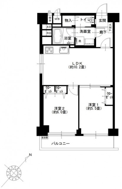上池袋グリーンハイツ　間取り