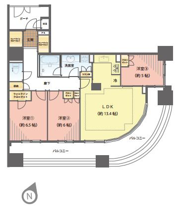 D’グラフォート世田谷芦花公園　間取り