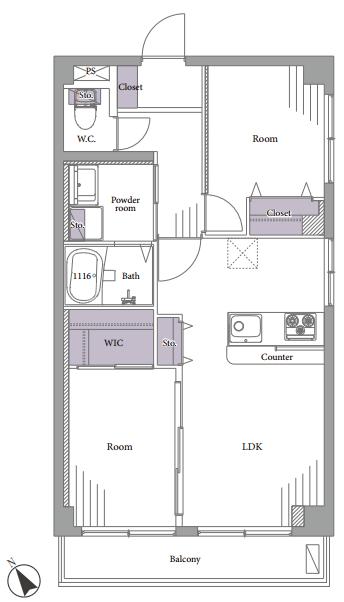 北新宿パレス　間取り