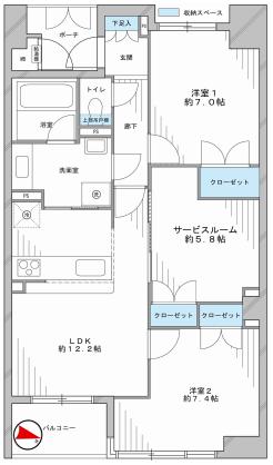 D’グラフォート世田谷芦花公園　間取り