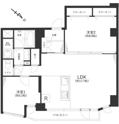 御苑ハイム　間取り図