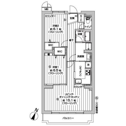オーベル上馬Ａ　間取り
