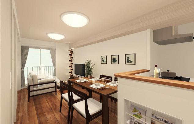 パラスト幡ヶ谷　LDK完成イメージ