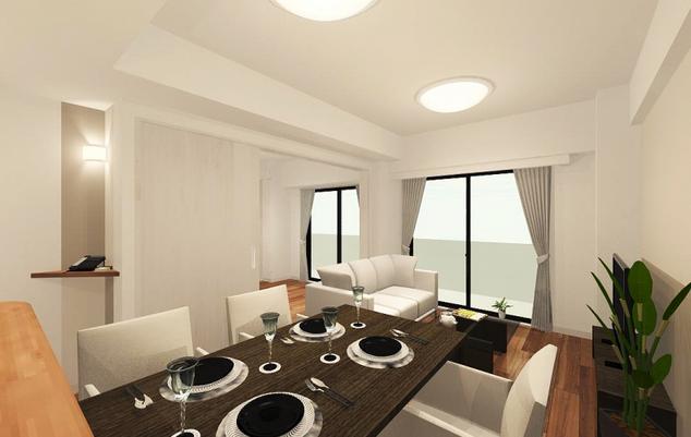 藤和シティコープ杉並善福寺　LDK完成イメージ