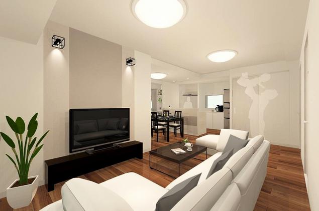 大森ナショナルコート　LDK完成イメージ