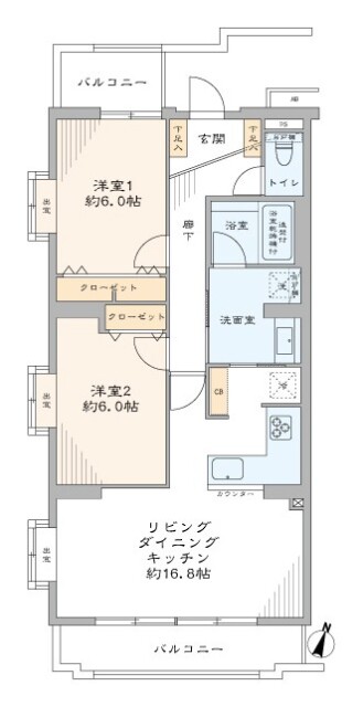 オーベル上馬A　間取り図