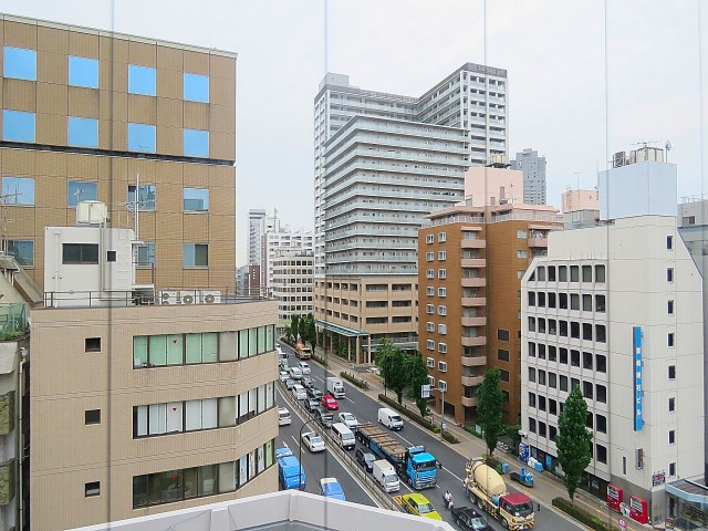 築地ハイツ　キッチン窓からの眺望