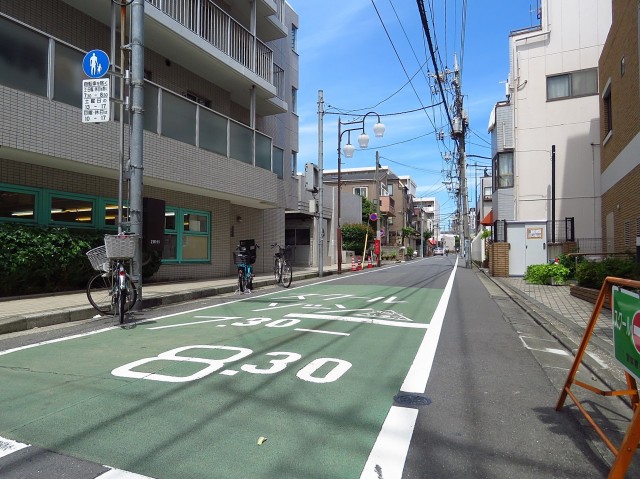 メイツ大井町　エントランス前道路