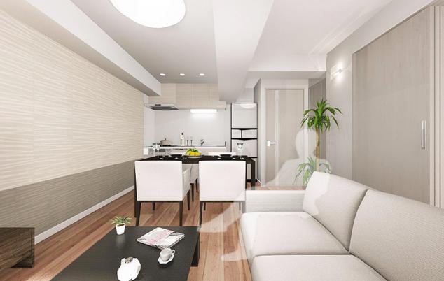 セブンスターマンション第2五反田　LDK完成イメージ