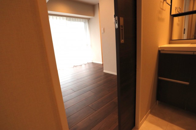 白金台桜苑マンション 脱衣所