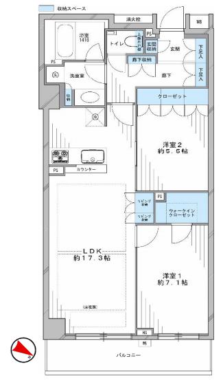 オープンレジデンシア桜新町　間取り