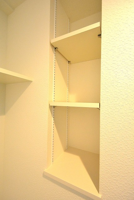 グランコピエ広尾　ランドリースペース棚