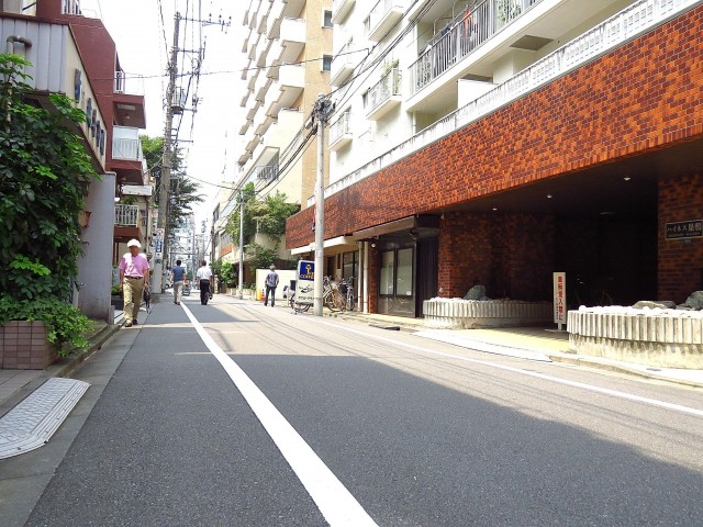 ハイネス巣鴨　エントランス前道路