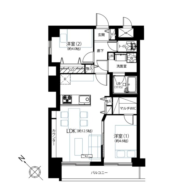 ハイネス巣鴨　間取り図