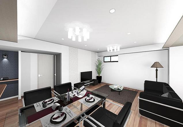 乃木坂パークマンション　LDK完成イメージ