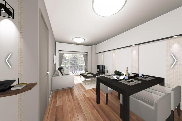 マンション恵比須苑　LDK完成イメージ