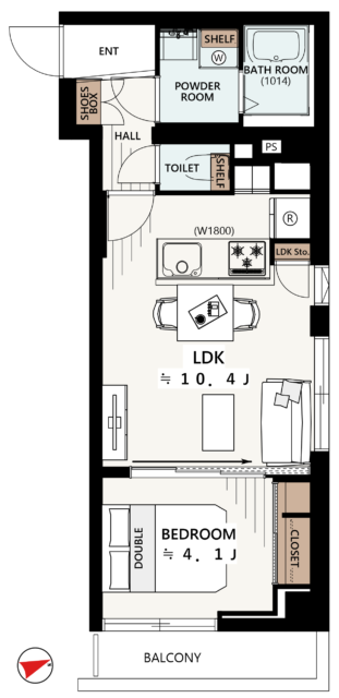 シャンボール中野　間取り図