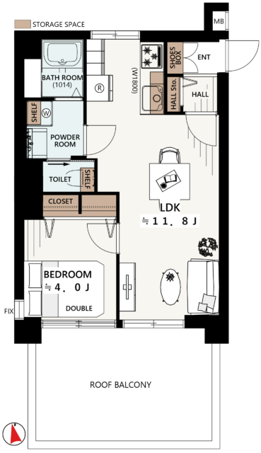 シャンボール中野　間取り図