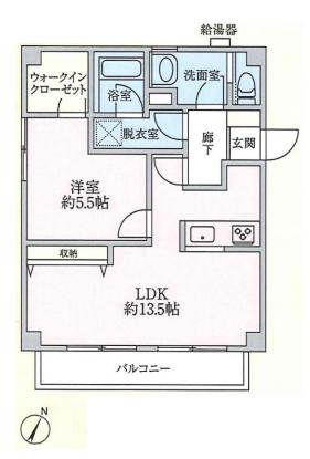 祐天寺ニュースカイマンション　間取り