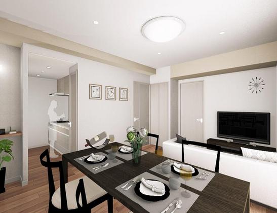 シティタワー池袋　LDK完成イメージ