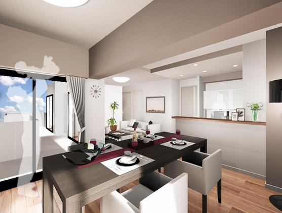 アルカンシェル高井戸　LDK完成イメージ