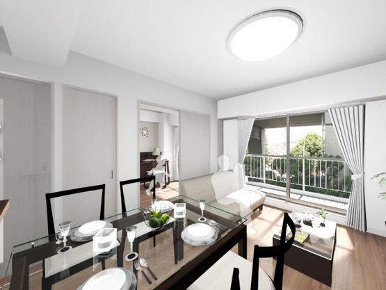 東大井スカイハイツ　LDK完成イメージ