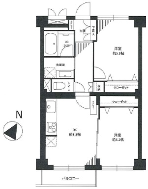 田町東豊エステート　間取り図