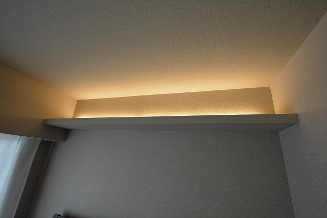 赤坂台マンション　5.2帖洋室の間接照明