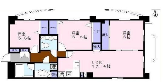 クレストフォルム駒沢公園　間取り