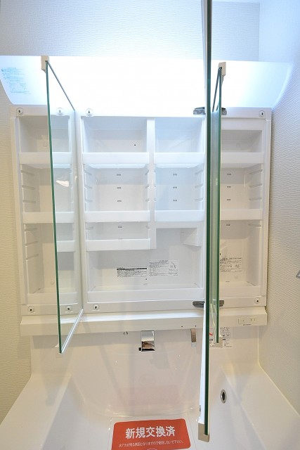 日商岩井豪徳寺マンション　三面鏡裏収納