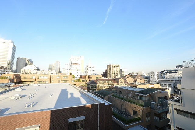 ヴィラロイヤル代々木　22㎡のルーフバルコニー眺望