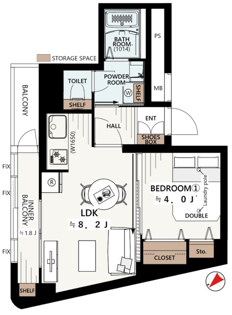 東カングランドマンション池袋キャッスル　間取り図